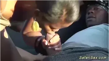 African Safari Jeep Backseat Sex