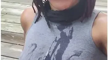 Went Outside To Pee My Panties And Slurp Some Up