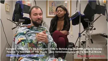 Ebony Cutie Minnie Rose Gets Gyno Exam Captured On Cameras By