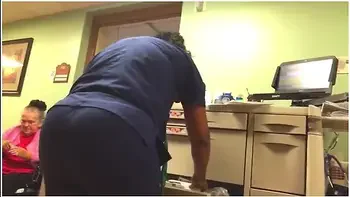 BUBBLE BUTT ON THIS NURSE!!!