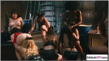 Big tits milf officer gangbanged by two lesbian groups