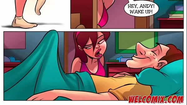 Spying behind the door - The Naughty Home Tittle 8