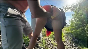 Submissive Wife Gets Spanked And Fisted At Public Subway Station