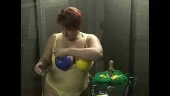 Anna Devot German MILF Easter Bunny Fetish with Big Natural Tits and Dildo Masturbation