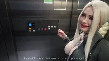 Blonde Russian Teen Neighbor Hardcore Public Elevator Fuck - Big Tits Blowjob & Facial