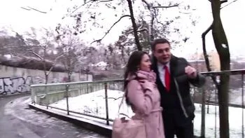 Andrea Dipre Fucks New Hungarian Pornstar Kirschley Swoon in Public Blowjob 69