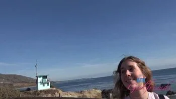 Fiona Peaches POV Car Blowjob and Cumshot - Amateur Blonde Sucks Cock in Public