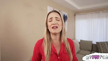 Blonde Stepmom Fucks Nerdy StepSon Doggystyle & Cumshot Facial