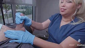 Nurse Blue Clinic Handjob & Cumshot Massage Fetish