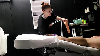 LuTosT Massage Turns Wild: Femdom Pegging Makes Him Fall Over on Sofa