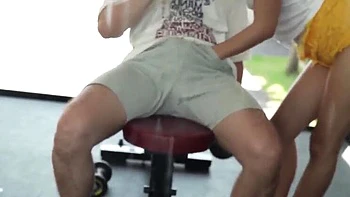 Hot Blonde Teen Cheats on Boyfriend with Gym Workout Blowjob and Anal Sex