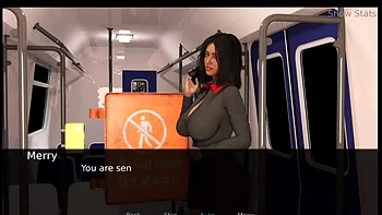 Merry Hot Wife Stuck in Elevator with Ben - Group Sex Adventure in 4K