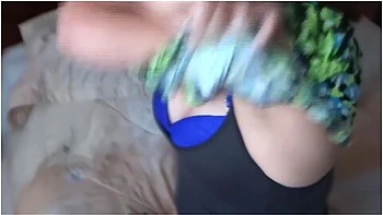 The Big Ass Of My 58 Year Old Latina Wife In Jean And Thong, Licked And Cumshot On Her Hairy Pussy