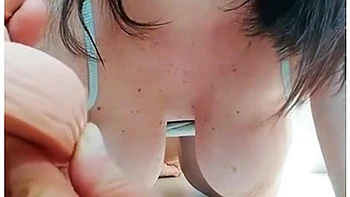 Horny Italian Big Bobs Milf Make Wet Blowjob To Big Cock Dildo Amateur Girl