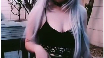 Horny Alternative Girl Smoker Shows Her Pussy (fetish)