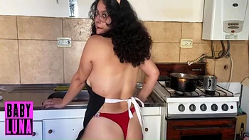 Apron Only Cooking Flan, Tits & Sweet Mess
