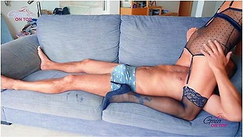 Gaia On Top - Squirting Milf Gets Anal Creampie From Her Stepbrother Big Fat Cock