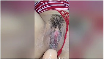 Amateur Milf Anal And Pussy Masturbation, She Cums With Pleasure, Putting A Dildo In My Ass Homemade