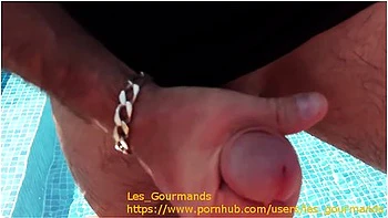 Milf Fucked In The Pool, Big Cumshot On Tits