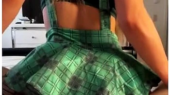 Naughty School Girl Takes A Big Cock In Her Ass Reverse Cowgirl