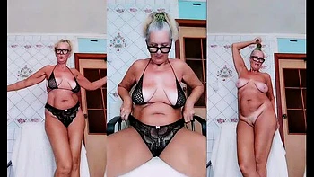 Blonde Housewife Solo in Kitchen - Hot MILF Amateur