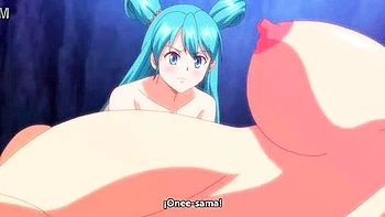 The busty beauty who came to his rescue after he had been laid eggs is also trapped.