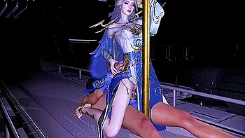 Cyber Girl With Booty Powers - 3d Hentai Animation With Car Toon