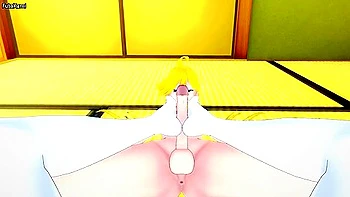 Car Toon In Giving Futanari Panty Anarchy From Panty And Stocking A Footjob!