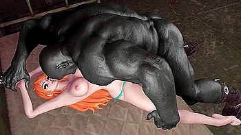 Hot Nami Fucked And Impregnated By A Black With Car Toon