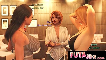 3dx - Big Dicked Futa Babes Fucking Hard In The Reading Room