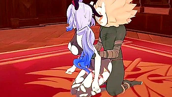 Ganyu De Genshin Impact Es Fol Da Muy Rico En La Oficina De Jeans With Verified Amateurs