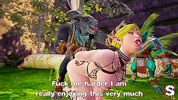 Sexy Forest Elf Has An Orgy With The Wild Life Beings