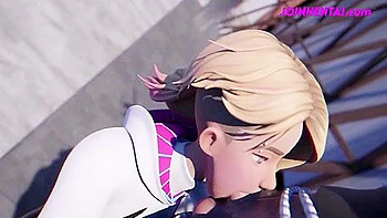 Car Toon - Blonde Gwens Web ( Spider-verse Uncensored