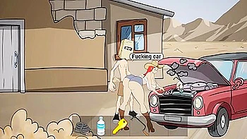 Car Toon In Fuckerman - Petrol Station