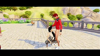 Hailey Rose And Car Toon In Test Video