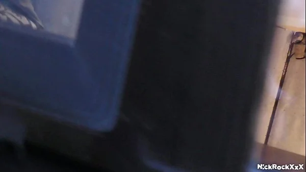 watched his neighbor out the window when she came home from work and masturbated her pussy