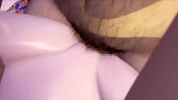 She is given a hand job with both hands and is given a blowjob in two holes at the same time.