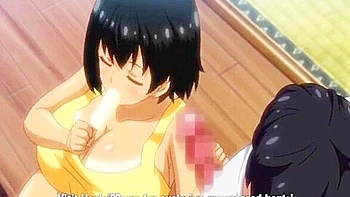 I gave her a blowjob while eating creampie ice cream, took it in her mouth, put it in her mouth many times, and creampied her.