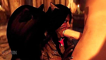 Two Step sisters Juicy Dark Catgirl Maid Fucked By Huge Dragonborn Cock 1