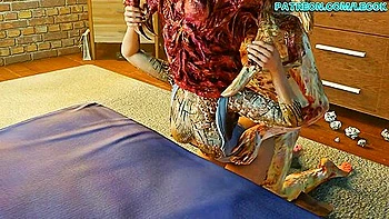 Fighting Off A Parasite Zombie