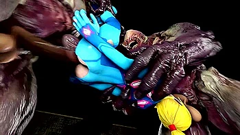 Samus Monster Threesome 2