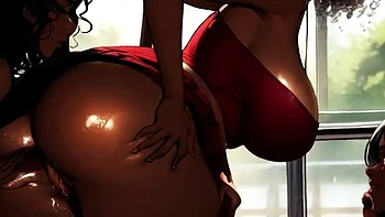 Black & Asian Lactating MILF Lesbians Public Hentai Tit Milking - Spicy Toons