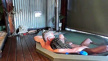 Sexcation - Ebony Milf Gets Her Ass Eaten And Pussy Fingered In A Hot Tub