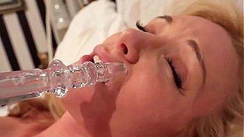 Big Boobed Blond Cutie Smokes Shisha & Prick