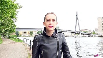 Anal For Petite 18yr Young Cheating Girl At Street Casting - Small Tits