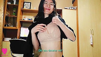 A Student 18+ Agrees To A Blowjob And Asks For Help With Her Studies