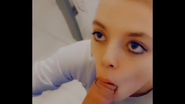 Sucking BBC of Walmart Manager in Bathroom of Walmart on my Break because I was Late
