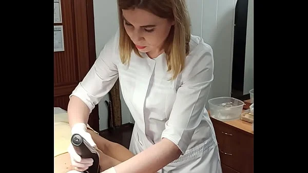 Depilation mistress SugarNadya makes a haircut with a pubic,dick trimmer and anus shaving - I put it on all fours