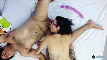 Man Trains His Wife For Lesbian Sex #049 Full Video Long Pegging Femdom Parte 2