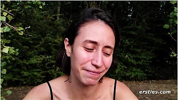 Rachel Loves To Masturbate With Flowers Outdoor